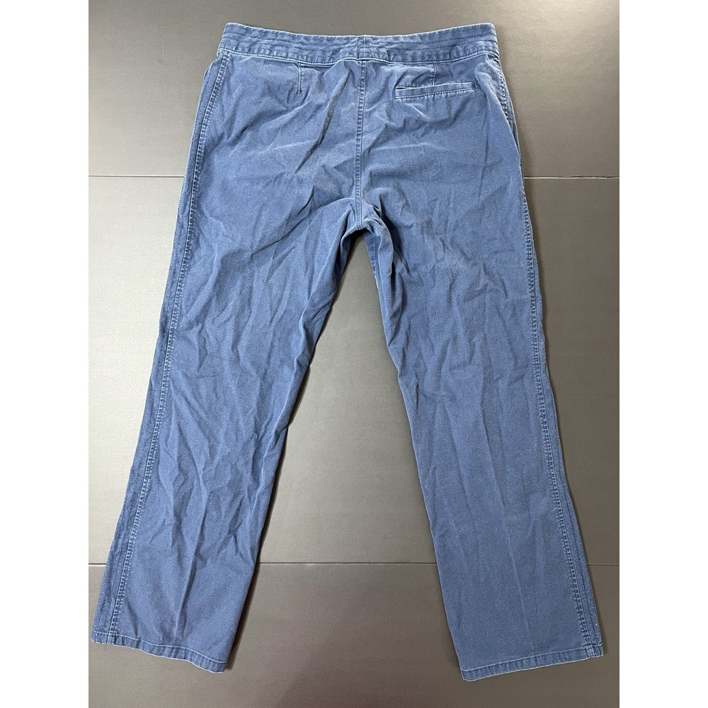 Izod Stretch Wide Leg Pants Women's Size 12 Preppy Minimalist Blue - Picture 7 of 8